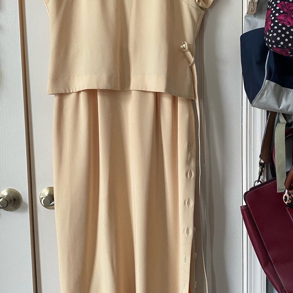 Vintage ‘70s or ‘80s Elegant Cream Dress